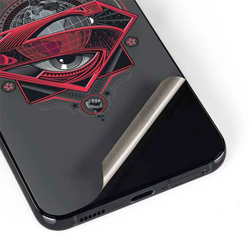 DC Comics Superman Grey Eye Collage Galaxy S22 Plus Skin